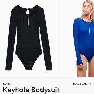 Aritzia Talula Black Long Sleeve Bodysuit